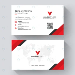 elegant business card red white business card rnd771 frp21758907 - title:Home - اورچین فایل - format: - sku: - keywords: p_id:18