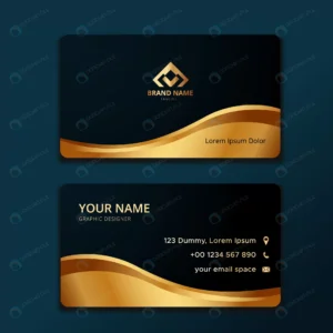 elegant business card template with wavy gold sha crc376da7e4 size3.92mb - title:Home - اورچین فایل - format: - sku: - keywords: p_id:18