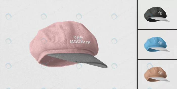 elegant cap mockup crc95ed3302 size58.52mb - title:موکاپ کلاه شیک - اورچین فایل - format:PSD - فتوشاپ - sku:crc95ed3302 - keywords: p_id:78103