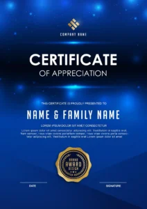 elegant certificate template with blue details crc9b91e35c size5.37mb - title:Home - اورچین فایل - format: - sku: - keywords: p_id:18