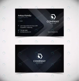 elegant dark shape business card template crcf9456c8b size1.24mb - title:Home - اورچین فایل - format: - sku: - keywords: p_id:18