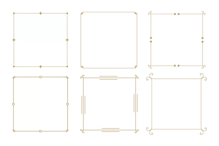 elegant decorative vintage frame borders set six crce5e708f4 size327.78kb - title:دانلود ۶ فریم با طرح های وینتیج با فرمت وکتور - اورچین فایل - format:EPS - وکتور - sku:crce5e708f4 - keywords: p_id:35169