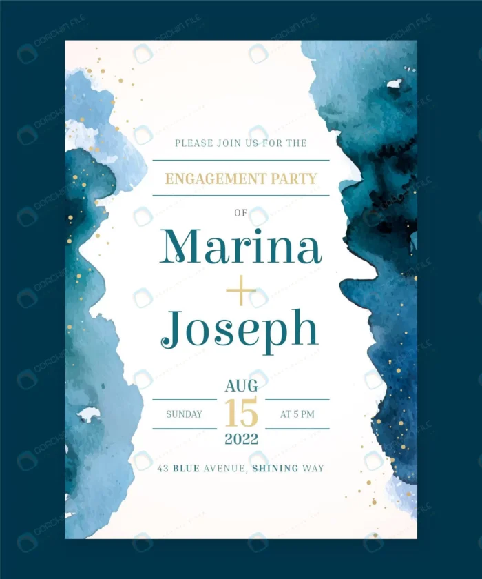 elegant engagement invitation template crc10341a78 size5.26mb - title:قالب کارت دعوت عروسی - اورچین فایل - format:EPS - وکتور - sku:crc10341a78 - keywords: p_id:89625