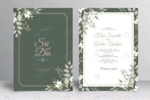 elegant greenery wedding invitation theme rnd375 frp10200686 - title:Home - اورچین فایل - format: - sku: - keywords: p_id:18