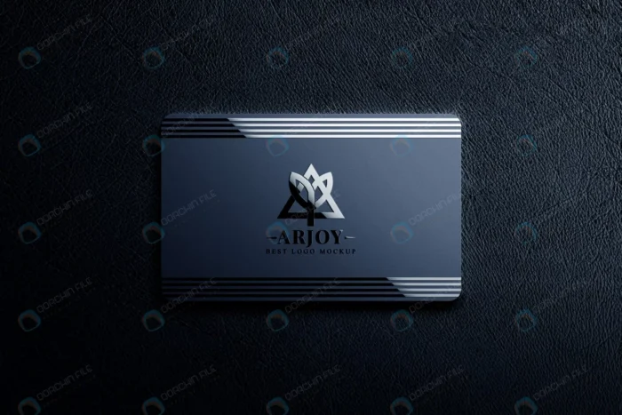 elegant metal business card logo mockup crc69d397fb size79.10mb - title:قالب آماده کارت ویزیت تجاری - اورچین فایل - format:PSD - فتوشاپ - sku:crc69d397fb - keywords: p_id:79493