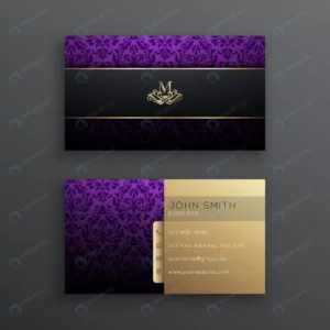 elegant purple business card template with floral crc6b86becd size5.44mb - title:Home - اورچین فایل - format: - sku: - keywords: p_id:18