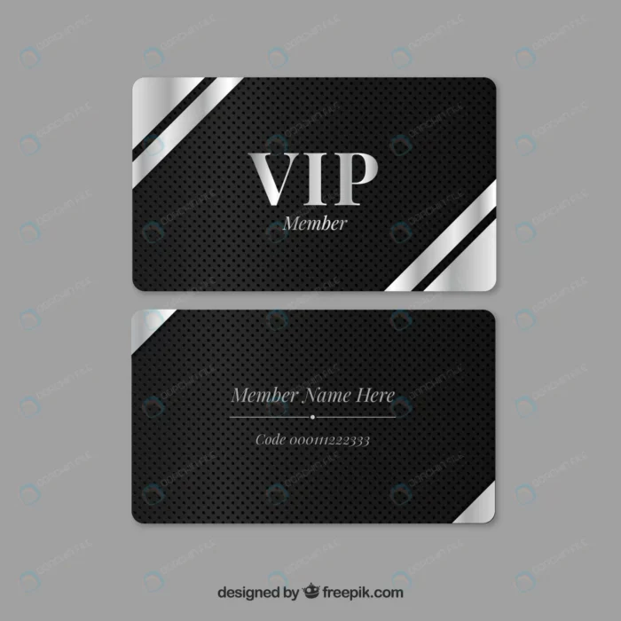elegant silver vip card with modern style crc1b70c242 size20.10mb - title:قالب کارت ویزیت مشکی VIP - اورچین فایل - format:EPS - وکتور - sku:crc1b70c242 - keywords: p_id:80267