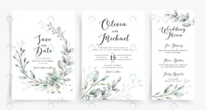 elegant watercolor greenery wedding invitation car rnd214 frp9105569 - title:Home - اورچین فایل - format: - sku: - keywords: p_id:18