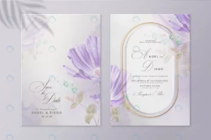 elegant wedding invitation template with purple fl rnd894 frp22706660 - title:Home - اورچین فایل - format: - sku: - keywords: p_id:18