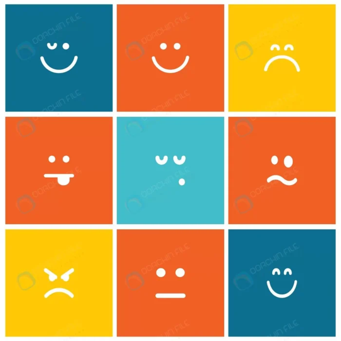 emoji icons crc1304a009 size228.15kb - title:دانلود مجموعه وکتور ایموجی شکل مربع - اورچین فایل - format:EPS - وکتور - sku:crc1304a009 - keywords: p_id:37793