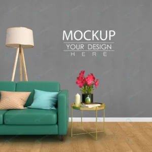 empty wall mock up with home decorating living ro crcf4c18996 size170.41mb - title:Home - اورچین فایل - format: - sku: - keywords: p_id:18