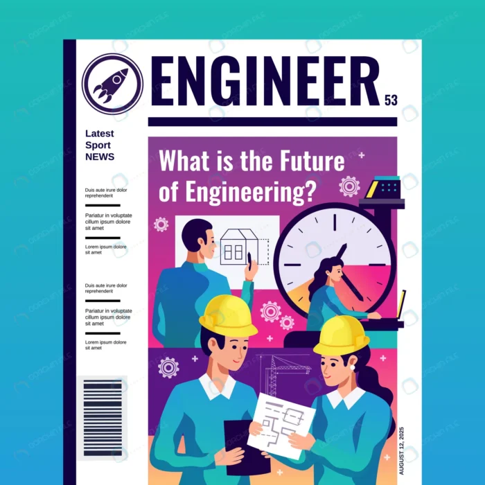 engineer magazine cover 1.webp crc240d2179 size2.37mb 1 - title:وکتور روزنامه مهندسین - اورچین فایل - format:EPS - وکتور - sku:crc240d2179 - keywords: p_id:44921