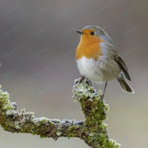 erithacus rubecula bird perched mossy branch crc749610ca size8.86mb 4000x4000 - title:Home - اورچین فایل - format: - sku: - keywords: p_id:18