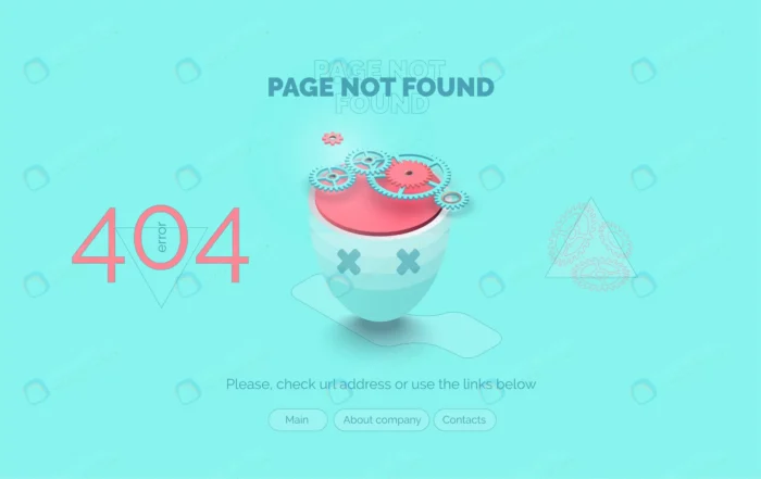 error 404 web page template page found head robat crc820d1155 size1.89mb 1 - title:وکتور قالب خطای 404 وب سایت - اورچین فایل - format:EPS - وکتور - sku:crc820d1155 - keywords: p_id:44786