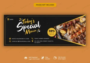 facebook cover banner template food restaurant crc064d2f49 size6.95mb - title:Home - اورچین فایل - format: - sku: - keywords: p_id:18