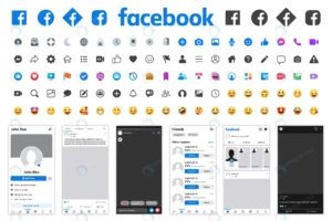 facebook social network app interface icons smartp rnd575 frp17148548 - title:Home - اورچین فایل - format: - sku: - keywords: p_id:18