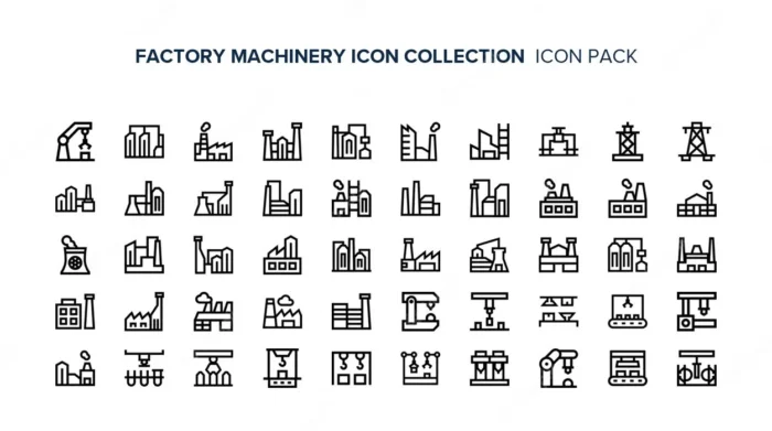 factory machinery icon collection rnd245 frp26036369 - title:مجموعه آیکون های کارخانه صنعتی - اورچین فایل - format:ICO - آیکون - sku:frp26036369 - keywords: p_id:85519