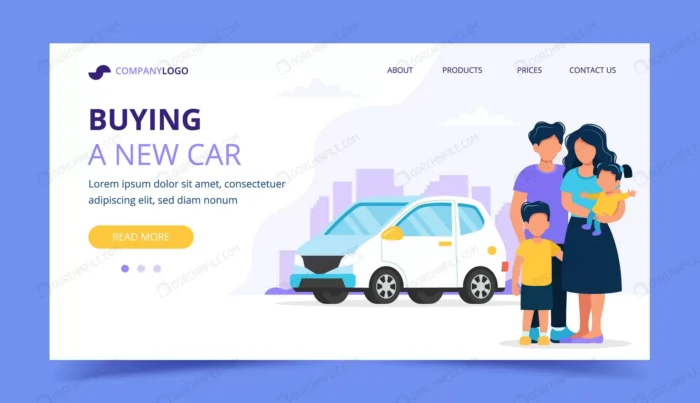 family buying car landing page template crc8c9a8ebd size1.69mb - title:صفحه فرود خرید خودرو - اورچین فایل - format:EPS - وکتور - sku:crc8c9a8ebd - keywords:صفحه فرود خرید خودرو p_id:102973