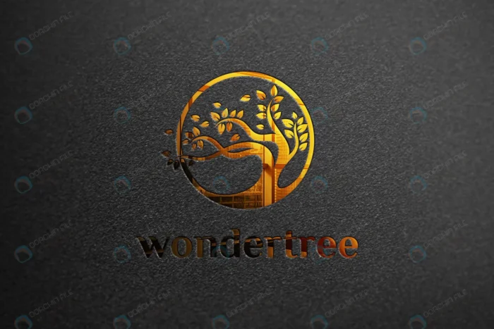 fancy mockup logo black wall 1.webp crce925c7b8 size100.28mb 1 - title:موکاپ لوگو ی درخت طلایی - اورچین فایل - format:PSD - فتوشاپ - sku:crce925c7b8 - keywords: p_id:48219