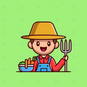 farmer with basket vegetables ground fork cartoon crcca9c7d26 size0.60mb - title:Home - اورچین فایل - format: - sku: - keywords: p_id:18