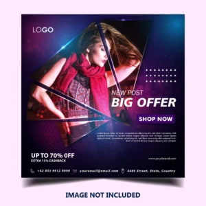 fashion instagram banner post template 2 - title:Home - اورچین فایل - format: - sku: - keywords: p_id:18