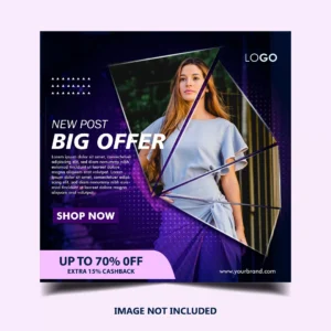 fashion instagram banner post template 6 - title:Home - اورچین فایل - format: - sku: - keywords: p_id:18