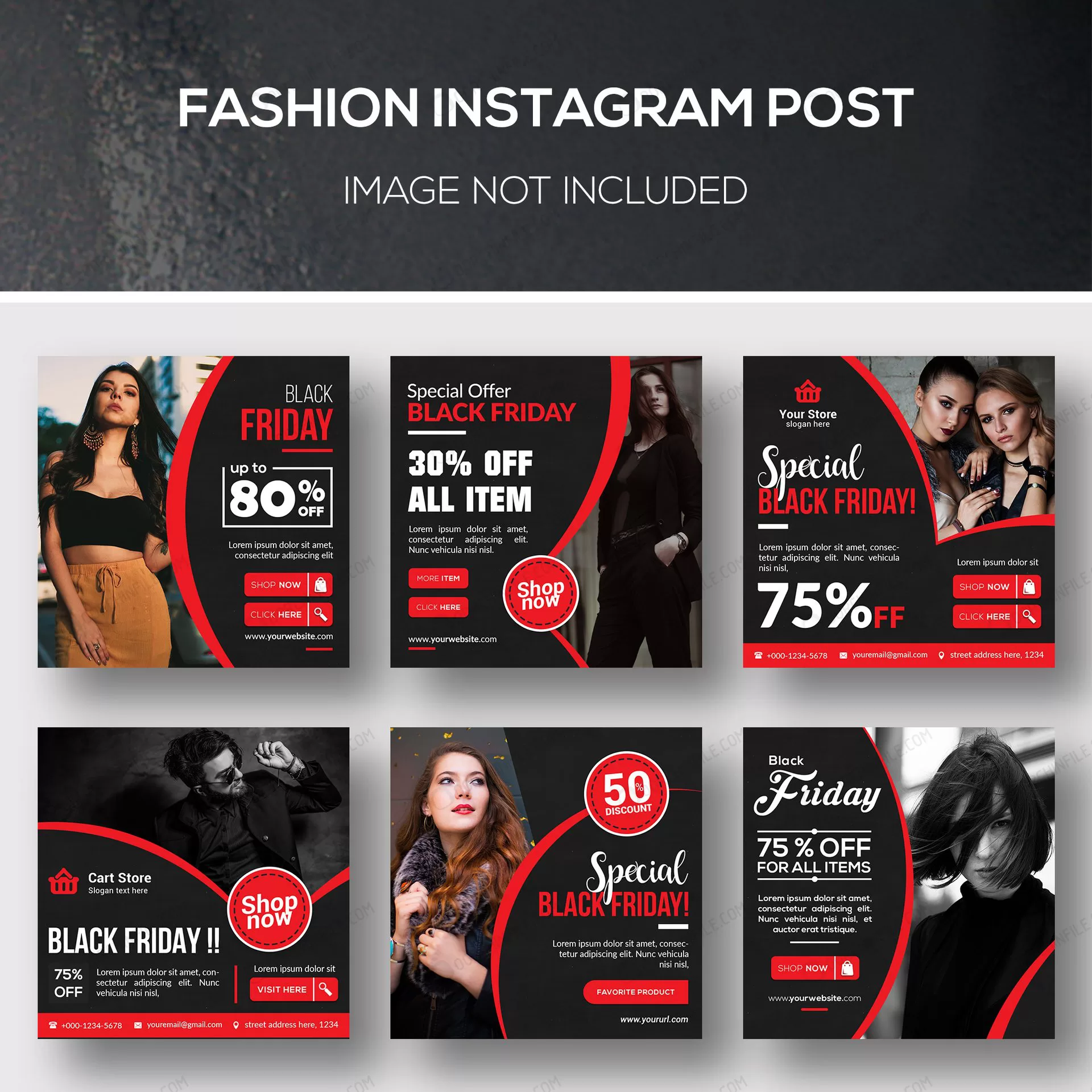 fashion instagram post bundle crc4d347fa0 size10.43mb - title:پست اینستاگرام فروش محصول با تخفیف - اورچین فایل - format:PSD - فتوشاپ - sku:crc4d347fa0 - keywords:پست اینستاگرام فروش محصول با تخفیف p_id:105105