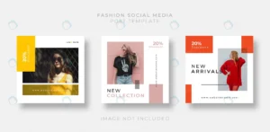 fashion instagram social media post template set. crc469c4b3f size1.98mb - title:Home - اورچین فایل - format: - sku: - keywords: p_id:18