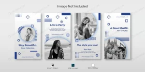 fashion instagram stories template set crced34c433 size4.61mb - title:Home - اورچین فایل - format: - sku: - keywords: p_id:18