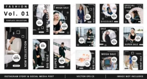 fashion instagram story social media post templat crc6365acb3 size4.69mb - title:Home - اورچین فایل - format: - sku: - keywords: p_id:18