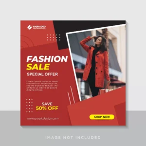 fashion sale banner square flyer social media post template 11 - title:Home - اورچین فایل - format: - sku: - keywords: p_id:18