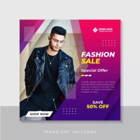 fashion sale banner square flyer social media post template 12 - title:Home Main - اورچین فایل - format: - sku: - keywords: p_id:18