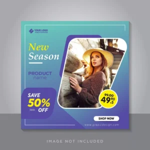 fashion sale banner square flyer social media post template 9 1 - title:Home - اورچین فایل - format: - sku: - keywords: p_id:18