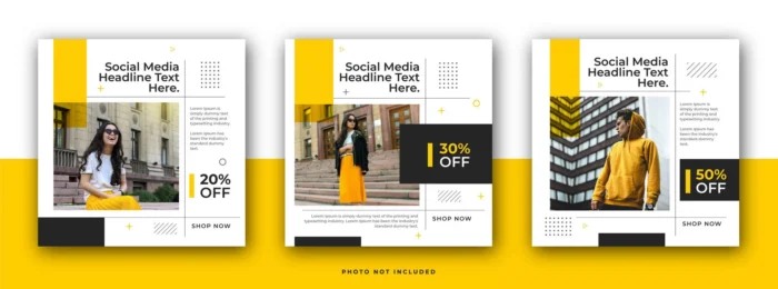 fashion sale instagram post template - title:دانلود 3 پست اینستاگرامی با طراحی ساده و شیک ویژه تخفیف محصول در فرمت وکتور - اورچین فایل - format:EPS - وکتور - sku:5120 - keywords: p_id:30738