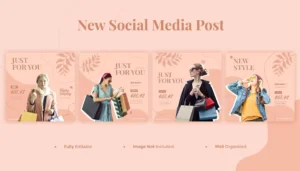 fashion social media banner instagram post template - title:Home - اورچین فایل - format: - sku: - keywords: p_id:18