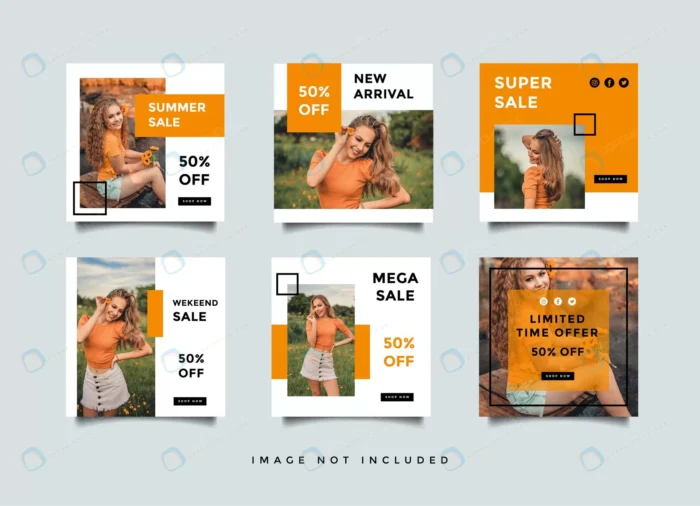 fashion social media feed post promotion design v crc1d272cc4 size1.15mb - title:قالب پست اینستاگرام معرفی و فروش با تخفیف - اورچین فایل - format:EPS - وکتور - sku:crc1d272cc4 - keywords: p_id:79913