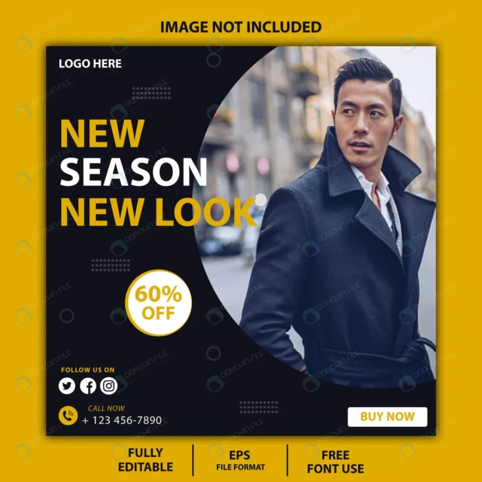 fashion social media post banner crc1b65f840 size1.98mb - title:پست اینستاگرام فروش محصولات فصلی - اورچین فایل - format:EPS - وکتور - sku:crc1b65f840 - keywords: p_id:79919