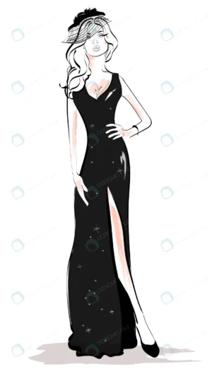 fashion woman black dress illustration crc07c540aa size1.22mb - title:Home - اورچین فایل - format: - sku: - keywords: p_id:18