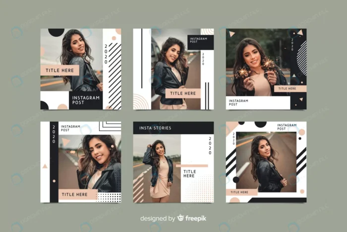 fashionable instagram post template with photo.jp crc1baefa73 size1.49mb - title:مجموعه قالب آماده پست اینستاگرام با فرمت وکتور - اورچین فایل - format:EPS - وکتور - sku:crc1baefa73 - keywords: p_id:79925