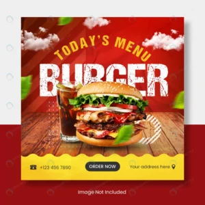 fast food menu instagram post template banner crccdb2d830 size11.04mb - title:Home - اورچین فایل - format: - sku: - keywords: p_id:18