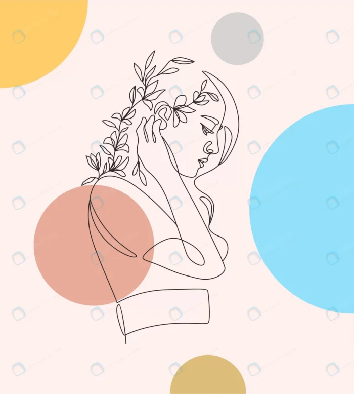 female body line art vector pastel flower girly i crcbe15ce5e size2.03mb - title:وکتور لاین آرت پرتره خانم با موهای بلند - اورچین فایل - format:EPS - وکتور - sku:crcbe15ce5e - keywords: p_id:76881