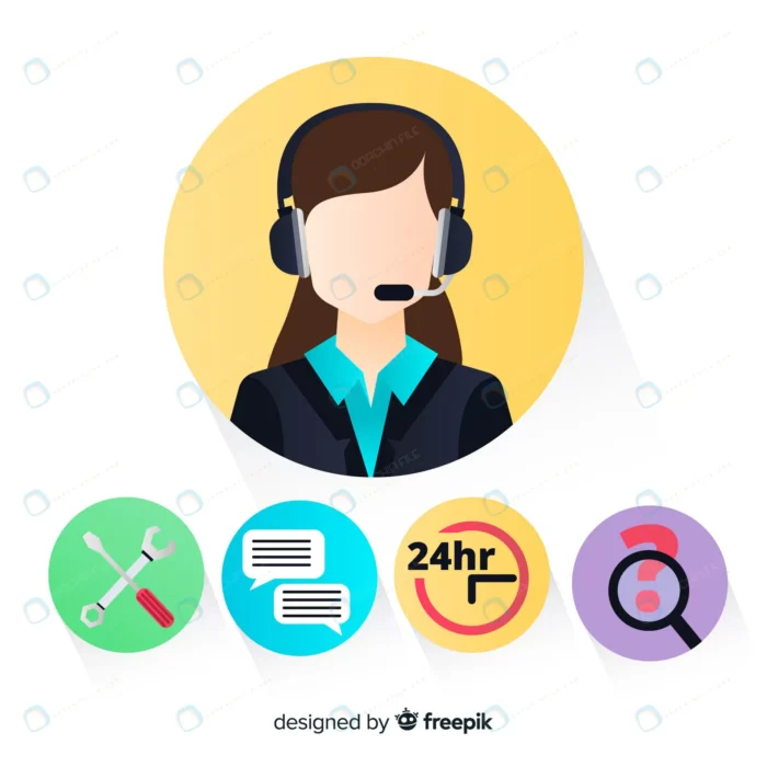 female call center agent crc50d7020e size0.77mb - title:وکتور اپراتور زن - اورچین فایل - format:EPS - وکتور - sku:crc50d7020e - keywords: p_id:86401