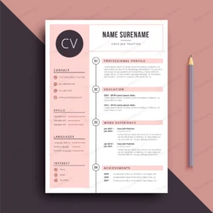 feminine color resume cv template crc0f65ec60 size1.72mb - title:Home - اورچین فایل - format: - sku: - keywords: p_id:18