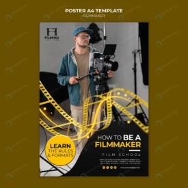 filmmaker poster template design crc06984187 size76.47mb - title:Home Main - اورچین فایل - format: - sku: - keywords: p_id:18