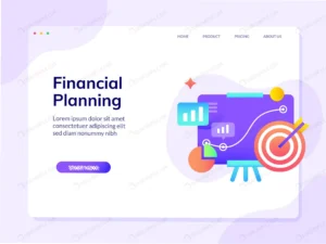 financial planning website landing page vector de crc0efb0f9e size0.89mb - title:Home - اورچین فایل - format: - sku: - keywords: p_id:18