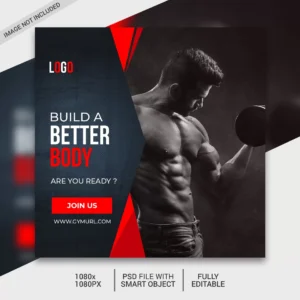 fitness social media post template instagram post crc2ad8c8b2 size4.46mb - title:Home - اورچین فایل - format: - sku: - keywords: p_id:18