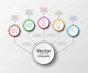 five steps infographics with colorful circles crc5f8060c6 size4.85mb - title:Home - اورچین فایل - format: - sku: - keywords: p_id:18