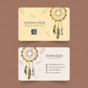 flat boho horizontal business card template crc46a9cbe6 size2.05mb - title:Home - اورچین فایل - format: - sku: - keywords: p_id:18