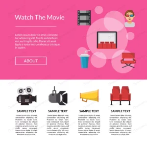 flat cinema icons landing page template crc2f767aca size2.19mb - title:Home - اورچین فایل - format: - sku: - keywords: p_id:18