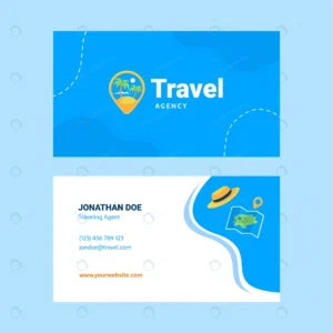 flat design travel agency horizontal business card rnd284 frp29444678 - title:Home - اورچین فایل - format: - sku: - keywords: p_id:18